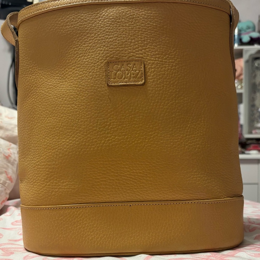 casa lopez leather purse